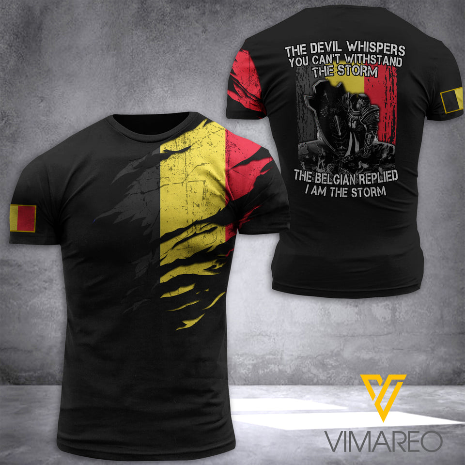 BELGIUM SOLDIER T-SHIRT 3D PRINTED