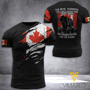CANADA SOLDIER T-SHIRT 3D PRINTED
