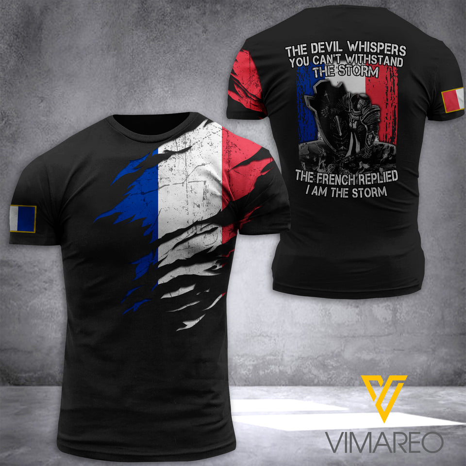 FRANCE SOLDIER T-SHIRT 3D PRINTED
