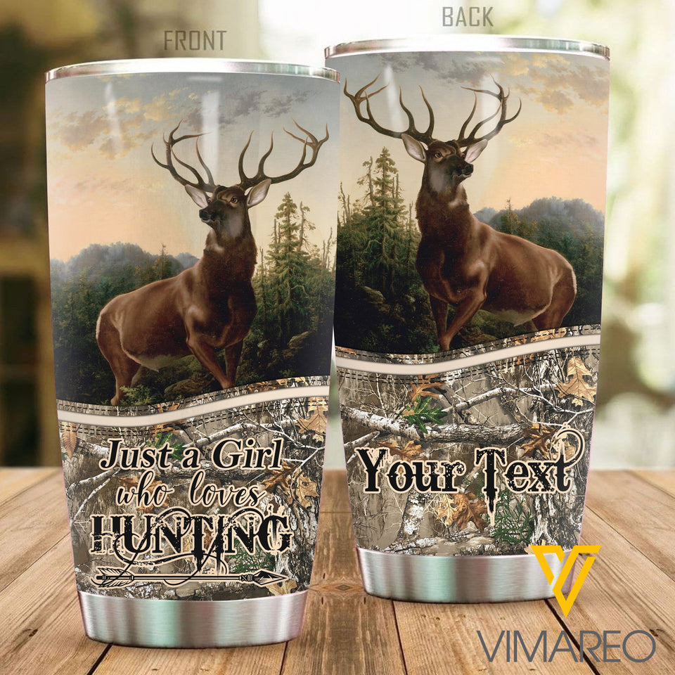 PERSONALIZED DEER HUNTING TUMBLER