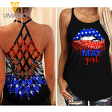 MAY GIRL CRISS-CROSS OPEN BACK CAMISOLE TANK TOP