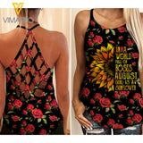 AUGUST GIRL CRISS-CROSS OPEN BACK CAMISOLE TANK TOP