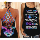 FLORIDA GIRL CRISS-CROSS OPEN BACK CAMISOLE TANK TOP