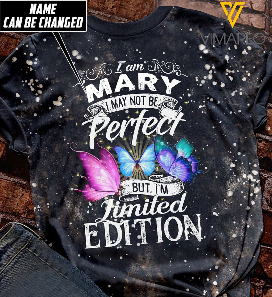 Personalized I'm Not Perfect But I'm Limited Edition Bleached TShirt