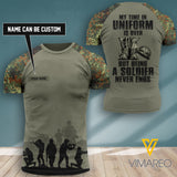 PERSONALIZED GERMAN SOLDIER/ VETERAN CAMO TSHIRT 3D PRINTED NEYT20