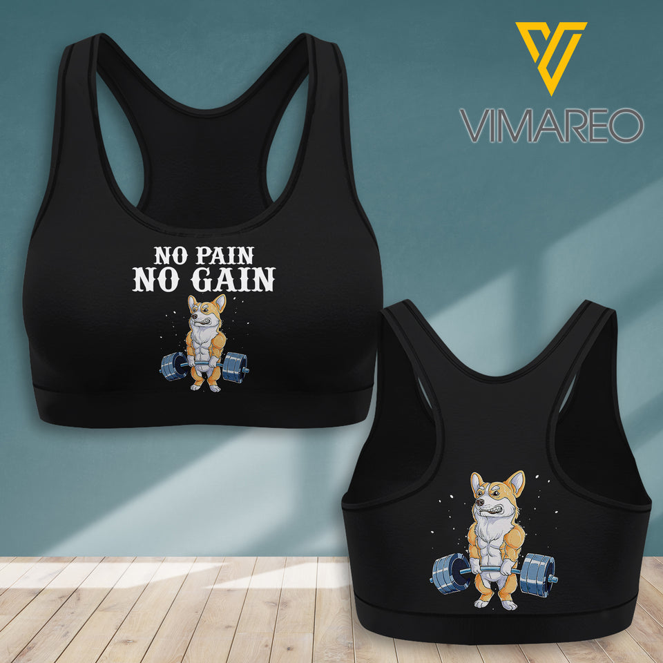 CORGI 3D PRINTED SPORT BRA NEYT23