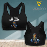 DACHSHUND 3D PRINTED SPORT BRA NEYT23