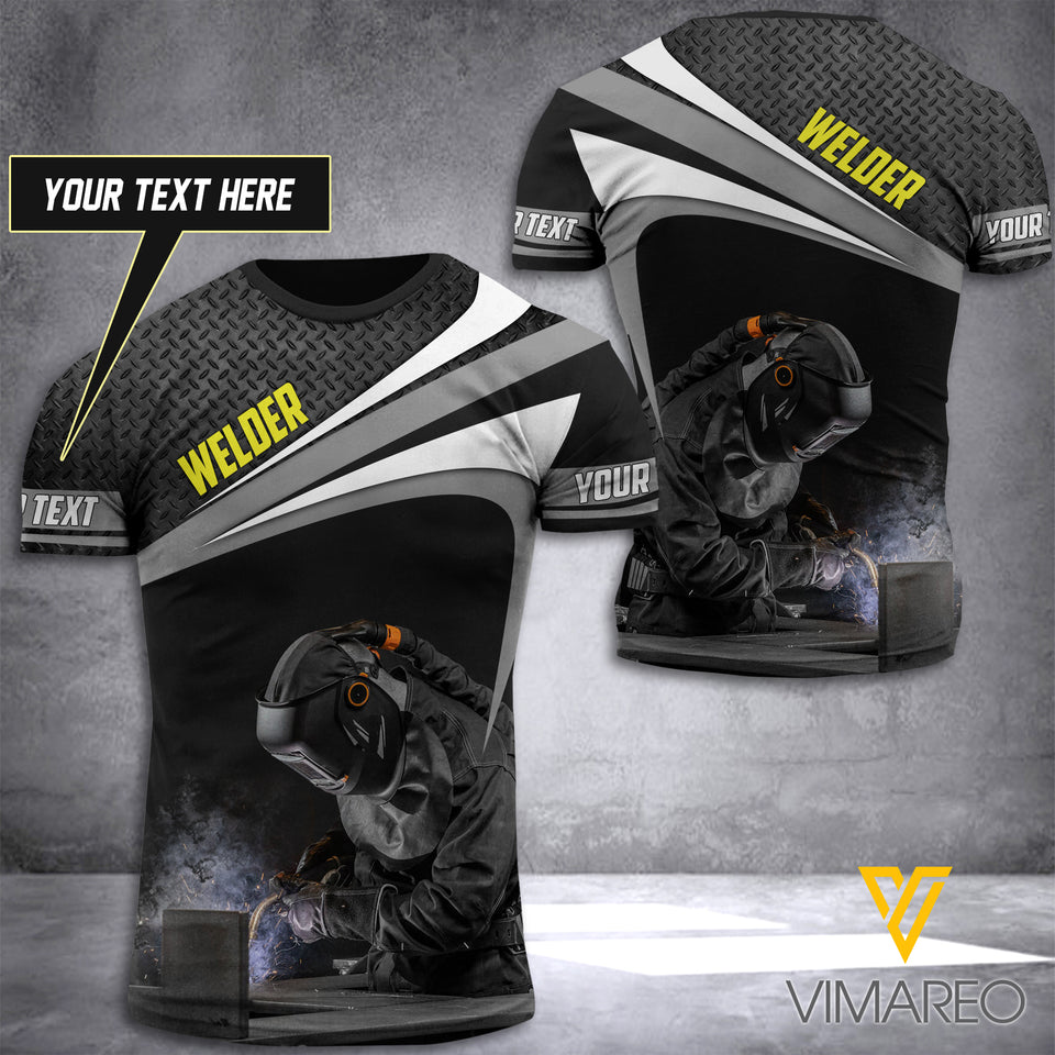 CUSTOMIZED WELDER 3D PRINTED TSHIRT YYTT