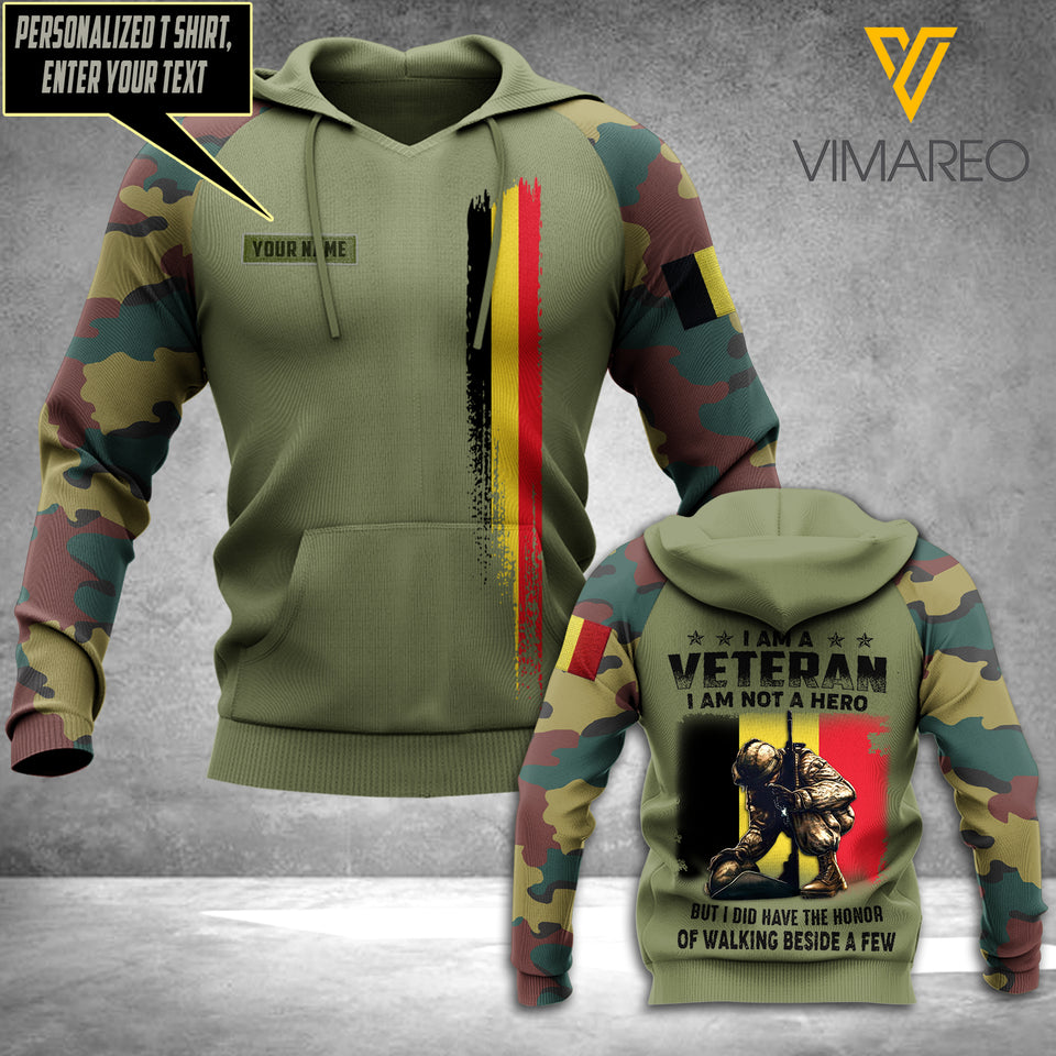 Customized Belgian Veteran 3D Printed Shirt/Hoodie YYQQ