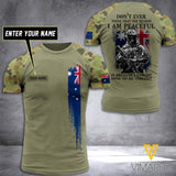 PERSONALIZED  AUSTRALIA WARRIOR / ARMY 3D PRINTED SHIRT YYTT