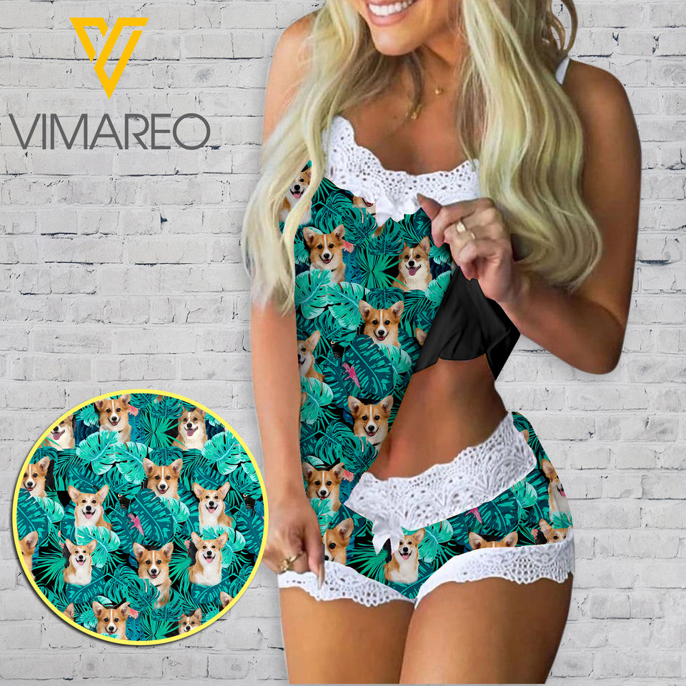 CORGI SLING SLEEP NIGHT SUIT PRINTED YYTT16