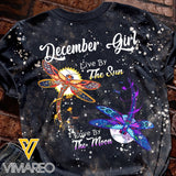 December Girl Live By The Sun Love By The Moon Bleached TShirt