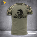 FRENCH VETERAN TSHIRT 3D PRINTED NEYN15