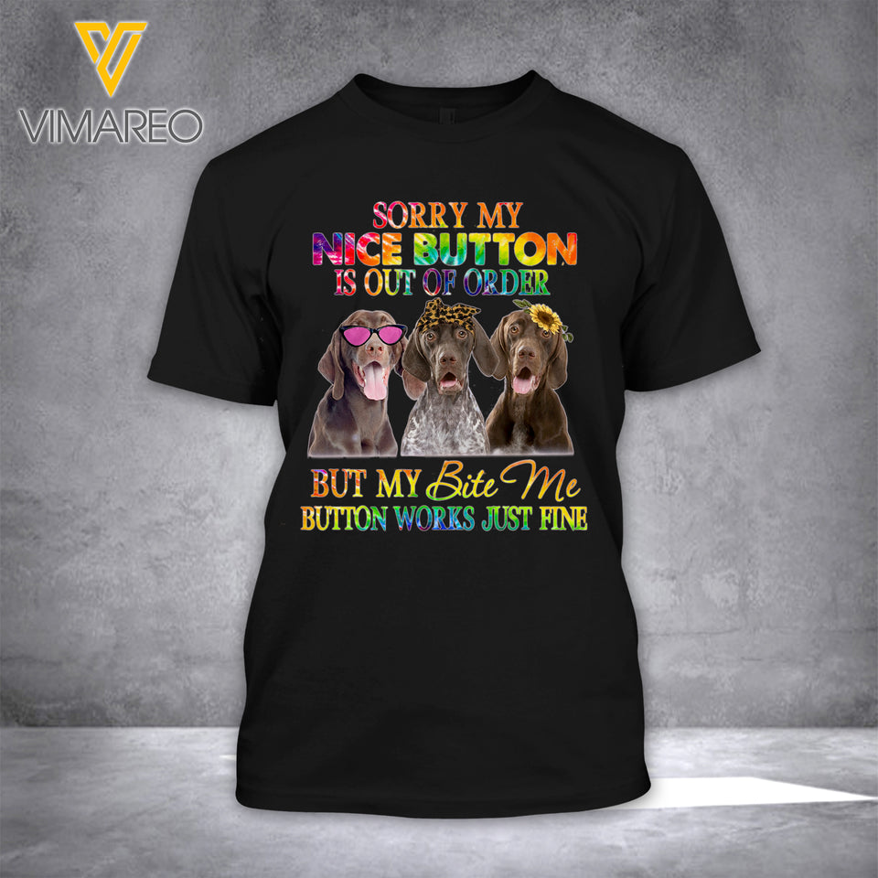German Shorthaired 3D Printed Tshirt QQYY