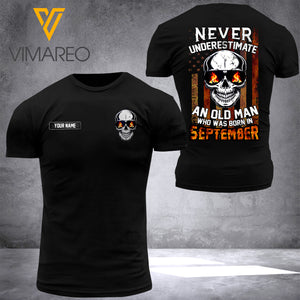 PERSONALIZED SEPTEMBER GUY T-SHIRT 3D PRINTED