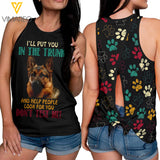 German Shepherd Tie-Breaker Sleeveless Top, Summer Tank Top NEY23Q