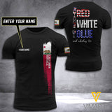 PERSONALIZED RED WHITE BLUE AND WHISKEY - CALIFORNIA FLAG 3D PRINTED TSHIRT YYTT