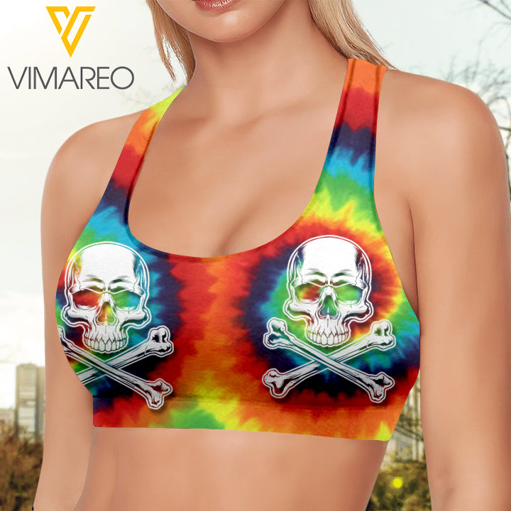 SKULL TIEDYE SPORT BRA NEYQ23