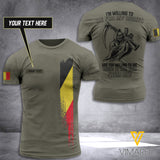 CUSTOMIZE Belgium T-SHIRT 3D ALL PRINTED 1305NGBTH