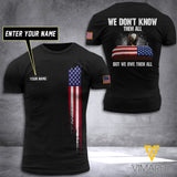 Customized USA ARMY 3D PRINTED TSHIRT 2904NGBTH