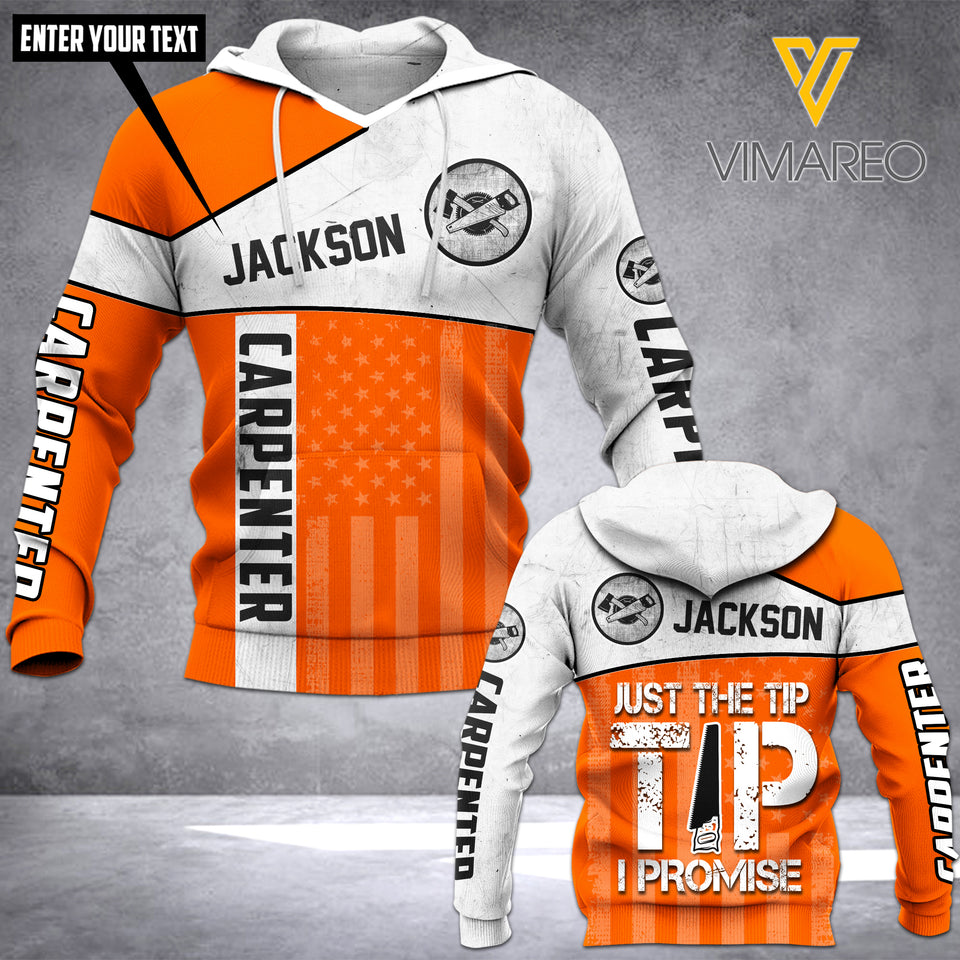 Customized Carpenter 3D Printed Hoodie 1305NGBTQ