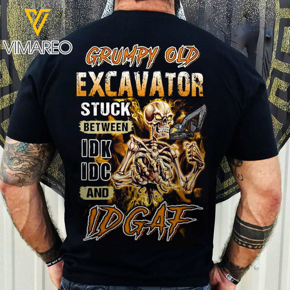 Excavator man Tshirt 3d all print 3006TH