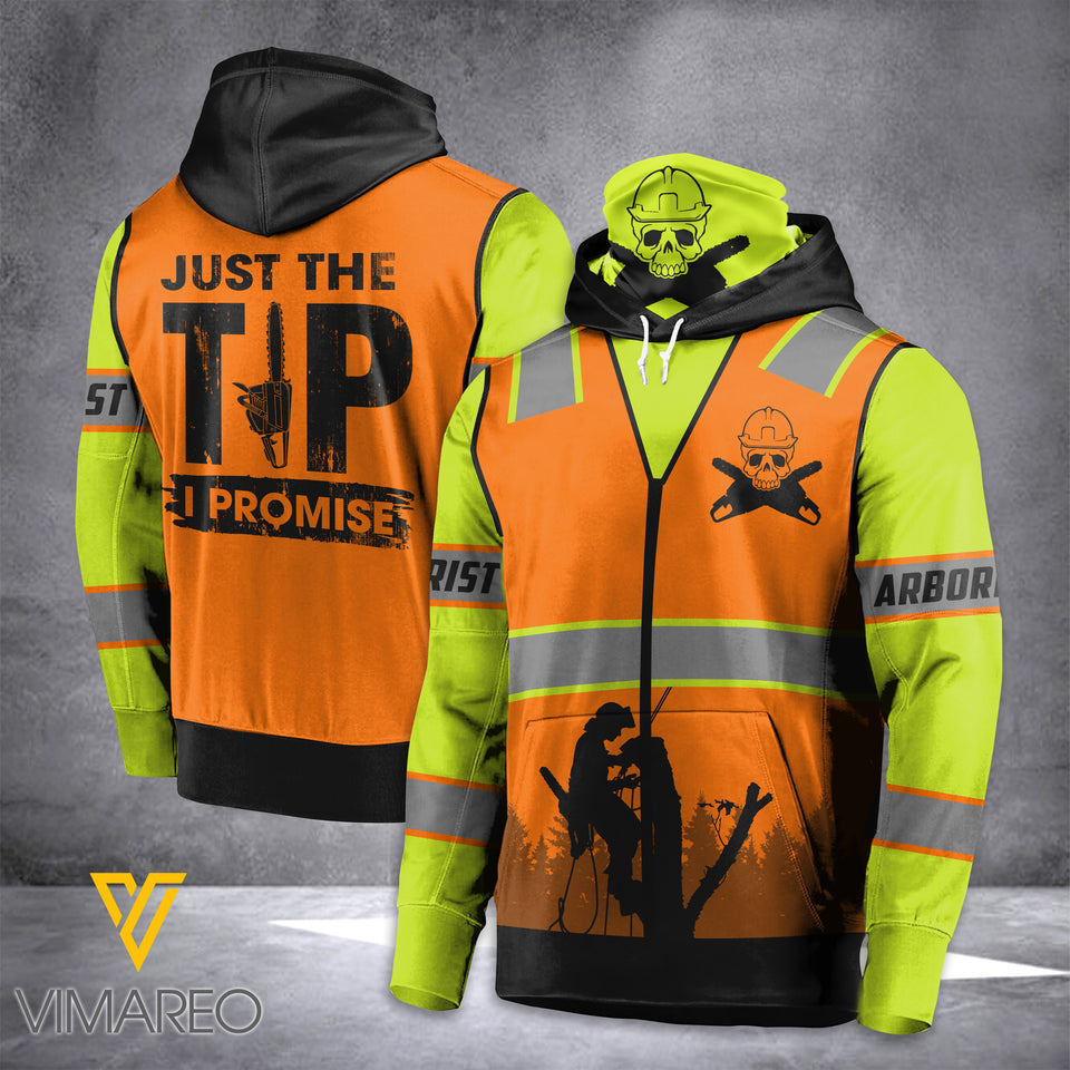 VH Arborist mask HOODIE 3D ALL PRINT 2002 PDT