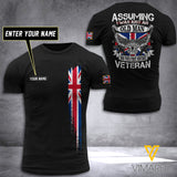 Customized UK veteran 3D PRINTED TSHIRT 2704NGBTH