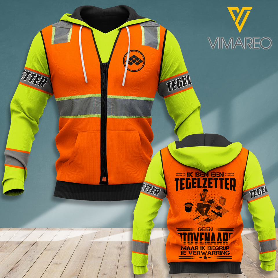 Holland Tegelzetter HOODIE 3D PRINTED 0707DT