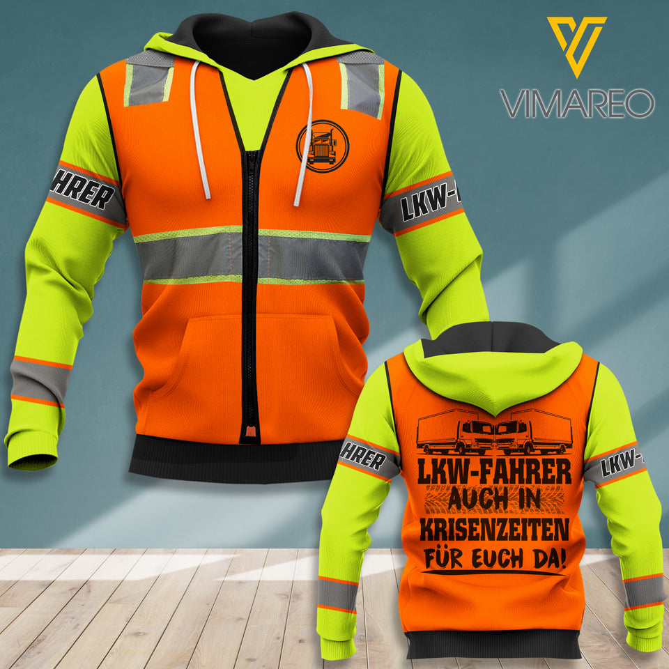LKW-FAHRER HOODIE 3D PRINTED 0807TH