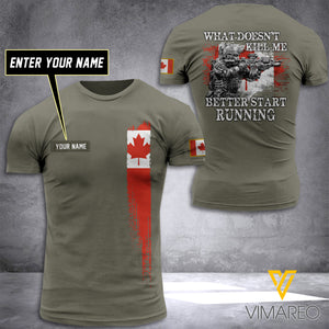 Customized Canada Army 3D Printed TShirt 0904NGBTH