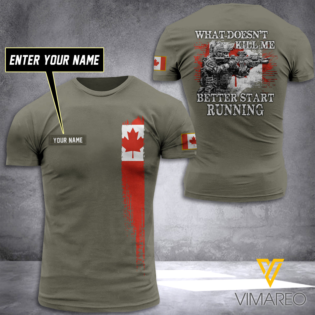 Customized Canada Army 3D Printed TShirt 0904NGBTH