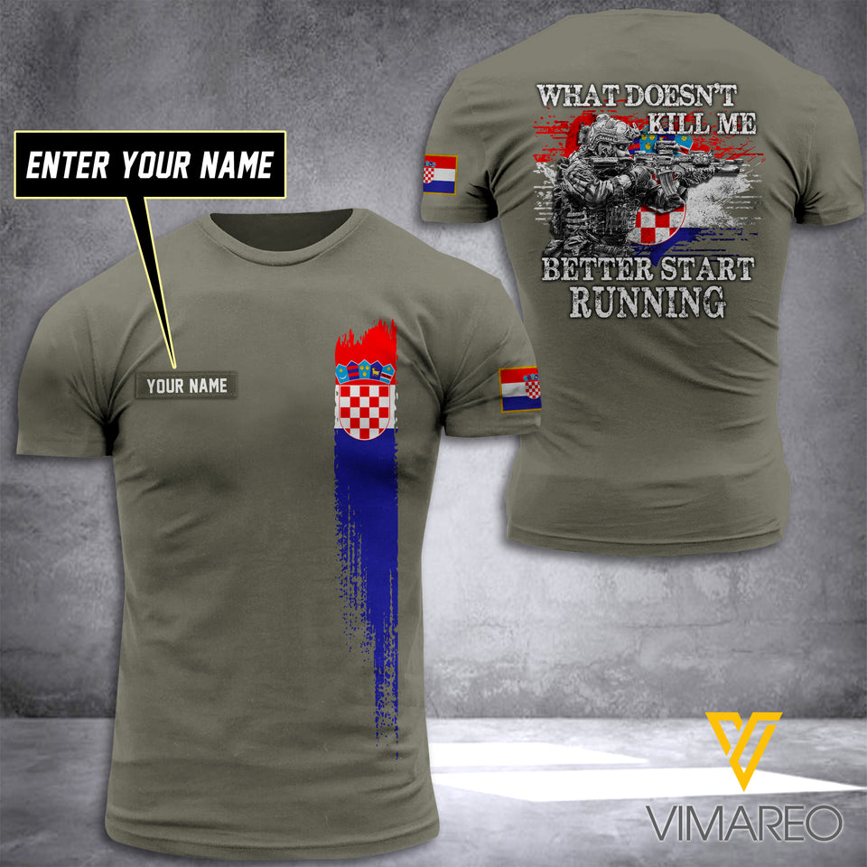 Customized Croatia Viking Flag 3D PRINTED TSHIRT 1604NGBTH