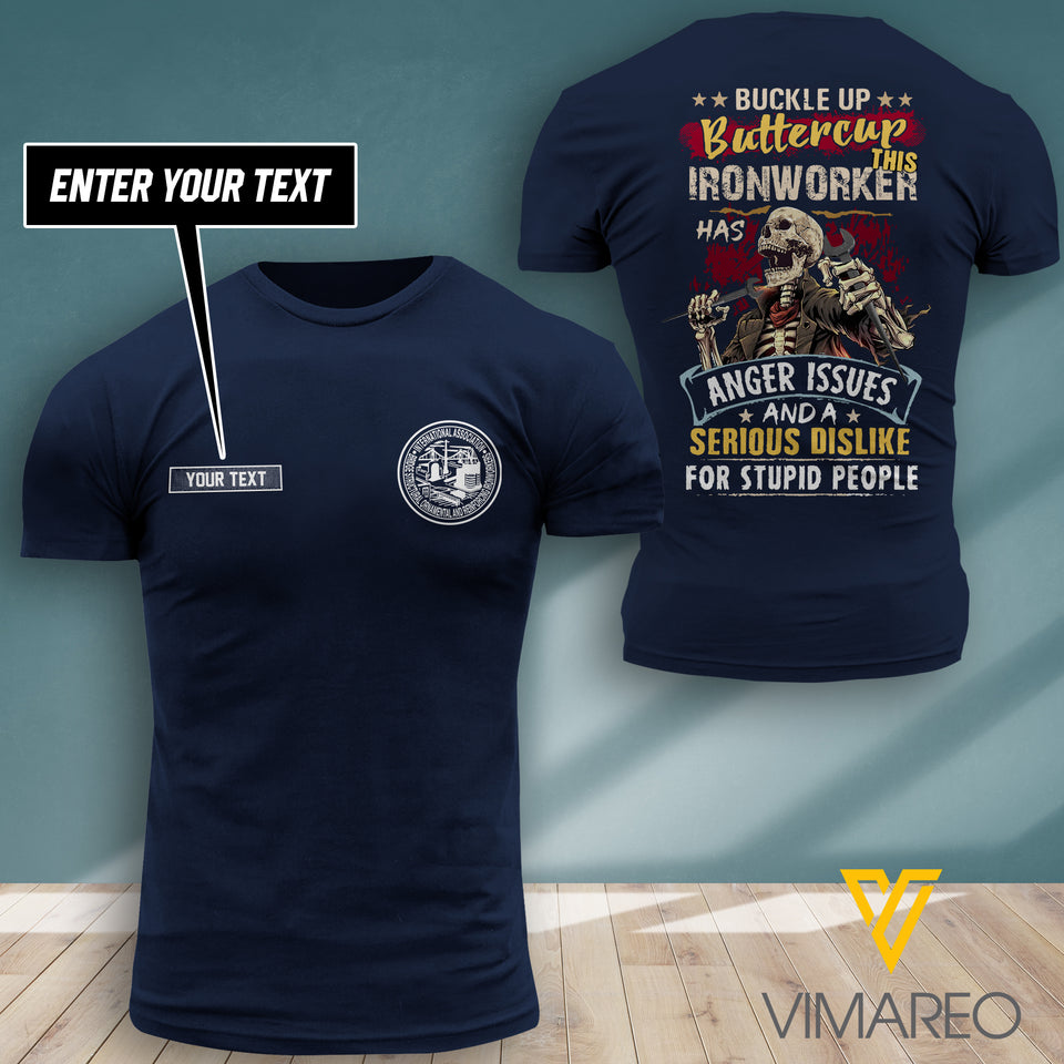Customized Ironworker 3D PRINTED SHIRT 0907TH