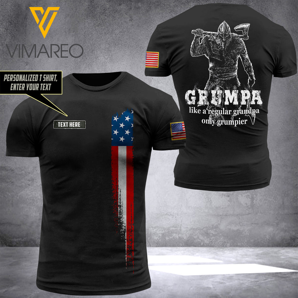 Customized USA Viking Flag 3D PRINTED TSHIRT 1504NGBN