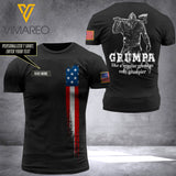 Customized USA Viking Flag 3D PRINTED TSHIRT 1504NGBN