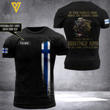 Customized Finland Soldier Combat 3D Printed Shirt 0806N