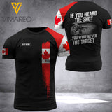 Customized Canada Army Flag 3D PRINTED SHIRT 0604NGBTQ