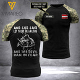 Customized Austria 3D PRINTED TSHIRT 2906TQ