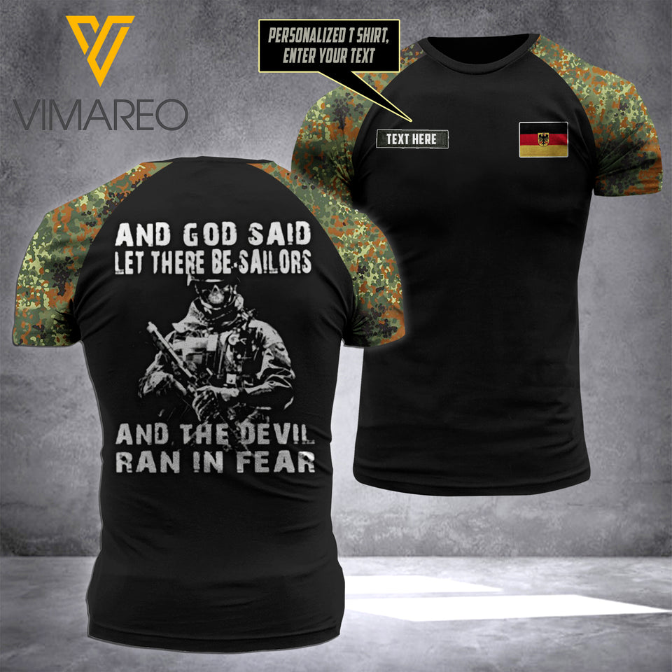 Customized Germany 3D PRINTED TSHIRT 2906TQ