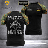 Customized Germany 3D PRINTED TSHIRT 2906TQ