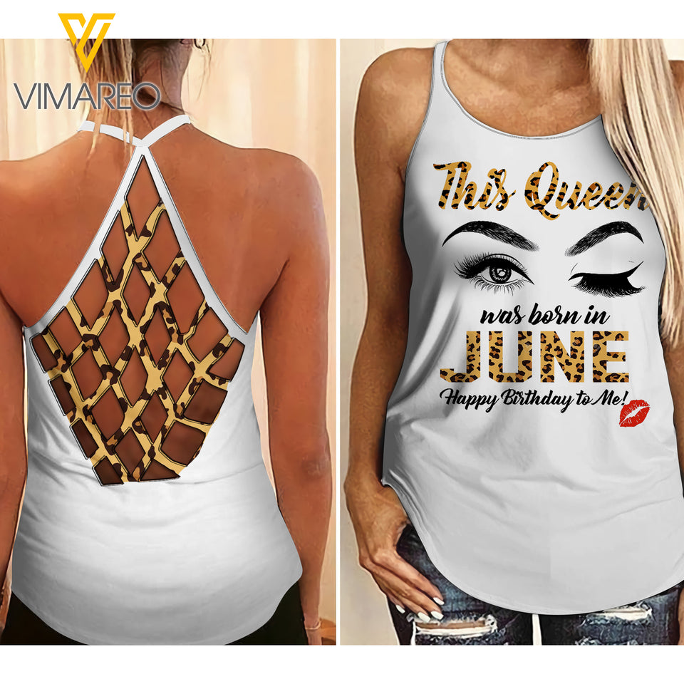 June Girl Criss-Cross Open Back Camisole Tank Top 1304NGBTQ