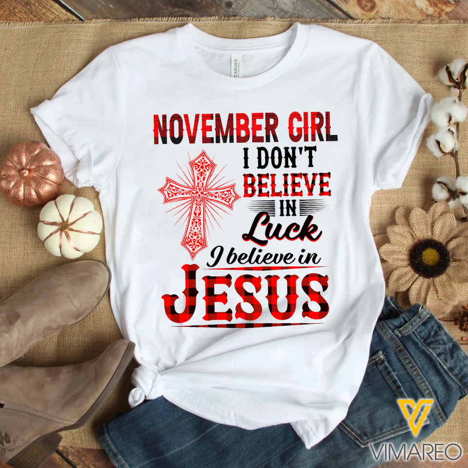 November girl Jesus Tshirt 3d all print 0907TQ