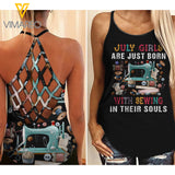 July Girls Love Sewing  Criss-Cross Open Back Camisole Tank Top