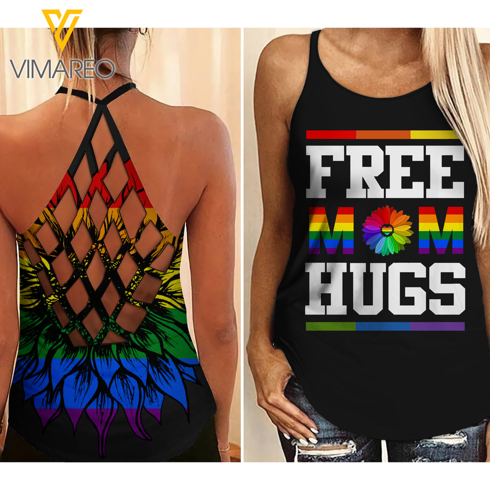KHMD LGBT Criss-Cross Tank Top 1406