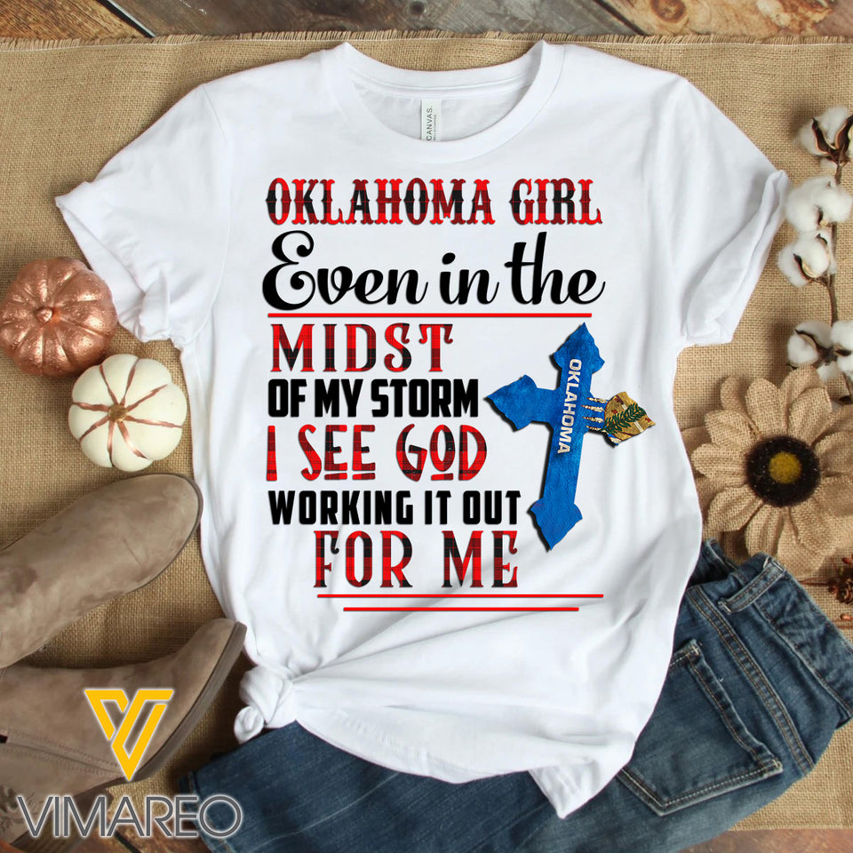 Oklahoma Girl Tshirt Printed MAY-QH12