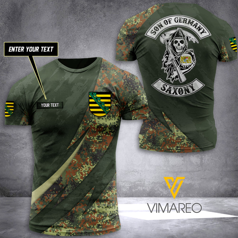 Saxony CAMO CUSTOMIZE T SHIRT 3D PRINTED TL196