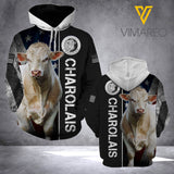 charolais HOODIE 3D FLAG TL103