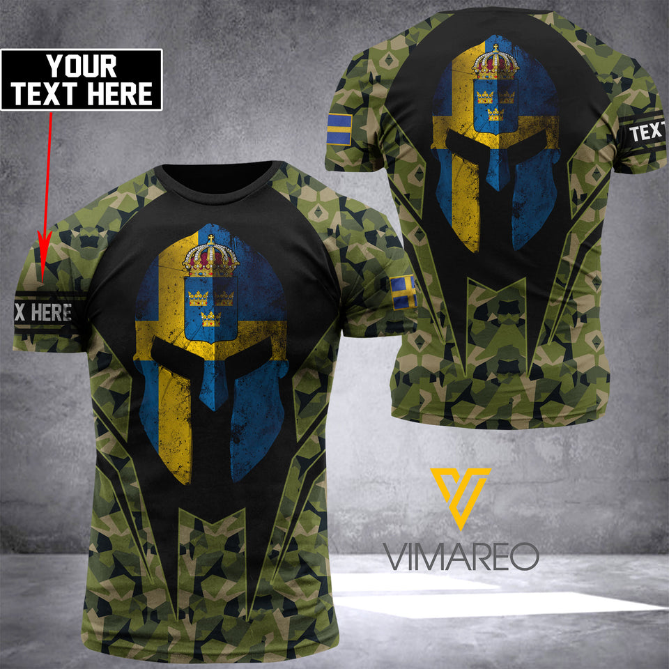 sweden CAMO CUSTOMIZE T SHIRT 3D PRINTED TMT SPARTAN