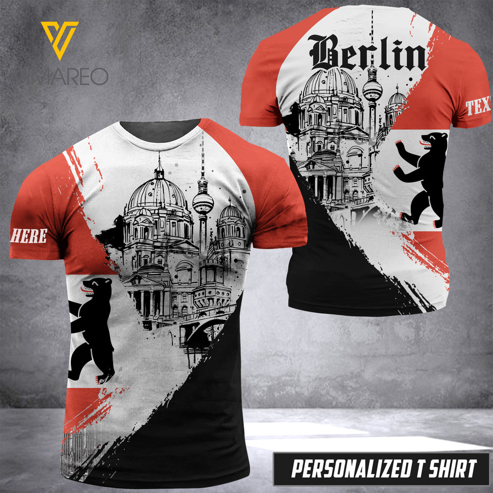berlin CUSTOMIZE T SHIRT 3D PRINTED 2966